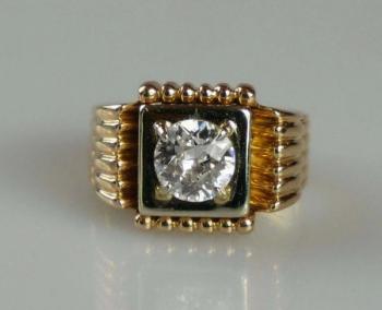 Ring - Gold, Diamant - 1980 Ring - Gold, Diamant - 1980