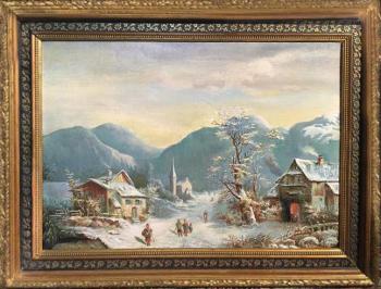 Winterlandschaft - 1900 Winterlandschaft - 1900