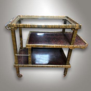 Serviertisch - Massivholz, Chrom - 1935 Serviertisch - Massivholz, Chrom - 1935