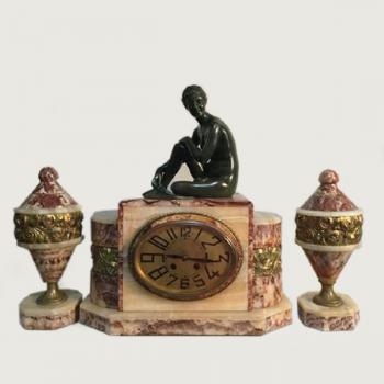 Kaminuhr - Marmor - 1920 Kaminuhr - Marmor - 1920