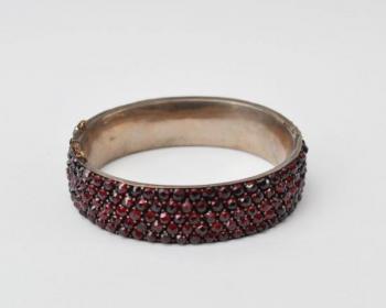 Granat Armband - Tschechischer Granat - 1900 Granat Armband - Tschechischer Granat - 1900