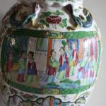 Vase - glasiertes Steingut - 1900