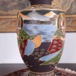 Vase - bemaltes Porzellan - 1950
