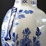 Fayencen Vase mit Deckel -Delft