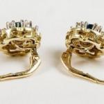 Goldene Ohrringe mit Brillanten - Gold, Brillant - 1930