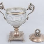 Silberbecher - klares Glas, Silber - 1820