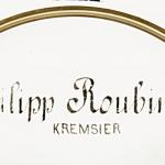 Wanduhr - Massivholz, Email - Philipp Roubinek KREMSIER Bohemia - 1900