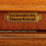 Wanduhr - Holz, Metall - Hanns Konrad (Hanu Konrad) Brx (Most) - 1900