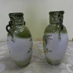 Paar Porzellanvasen - weies Porzellan - 1800
