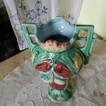 Vase aus Porzellan - Majolika - 1900