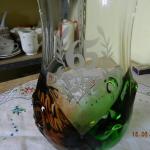 Vase - handgemachte Glas - 1960