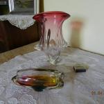 Vase - handgemachte Glas - 1970