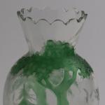 Zwei Vasen - klares Glas, grnes Glas - 1925