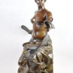 Nackte Figur - patinierte Bronze - Georges Bareau - 1900