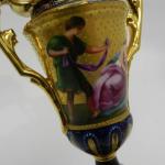 Vase aus Porzellan - weies Porzellan, Kobalt - 1880