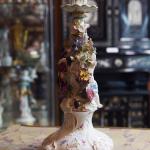 Porzellan Kerzenhalter - weies Porzellan - Meissen - 1890
