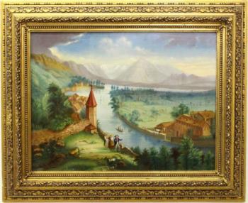 Romantische Landschaft - 1854