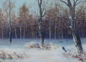 Winter im Laubwald - Mitteleuropa 1880 - 1900