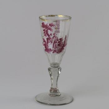 Glasbecher - klares Glas - Harrachov Bohemia - 1770