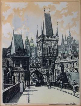 Karlsbrcke in Prag - Josef Vaic (1884 - 1961) - 1930