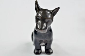 Porzellan Figur Hund - weies Porzellan - Copenhagen - 1940