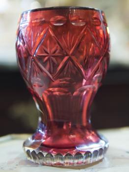 Glasbecher - geschliffenes Glas - 1900