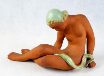 Nackte Figur - Keramik, Terrakotta - Keramick zvody Znojmo - 1960