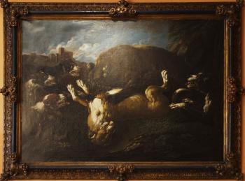 Stillleben mit Tieren - Salvator Rosa (1615 - 1673, Italy) - 1650