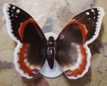Porzellan Figur Schmetterling - weies Porzellan