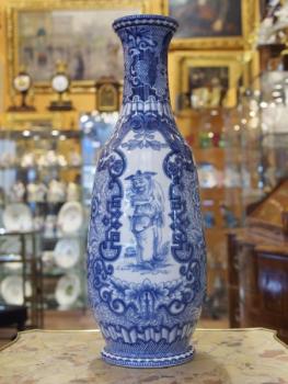 Porzellan Vase - weies Porzellan - 1870