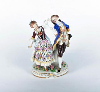 Porzellan Figurengruppe - weies Porzellan - 1920