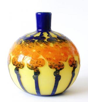 Vase - geschichteten Glas - 1920