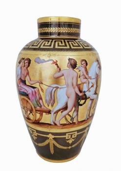 Porzellan Vase - weies Porzellan - 1910