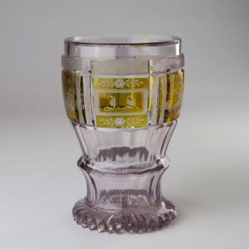 Glasbecher - klares Glas - 1840