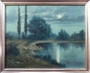 Landschaft - Karton - F. J. Dyck - 1910