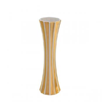 Vase ausgehhlt mittleren goldenen Streifen
