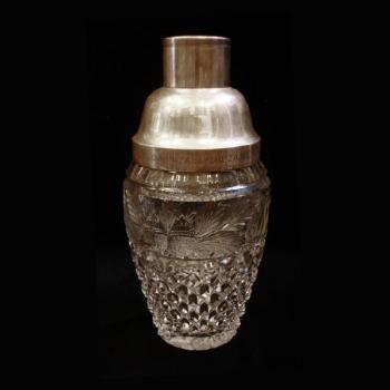 Shaker - geschliffenes Glas, Silber - 1932