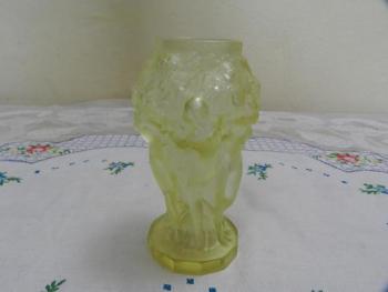 Vase - Glas, gelbes Glas - 1930