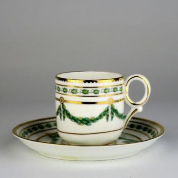 Tasse und Untertasse - Porzellan - 1910