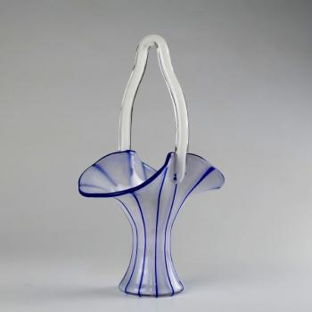 Glaskrbchen - klares Glas, Milchglas - Michael Powolny (1871  1954) - 1920
