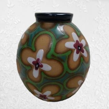 Vase aus Porzellan - Porzellan - Amphora Austria, Teplice - 1900
