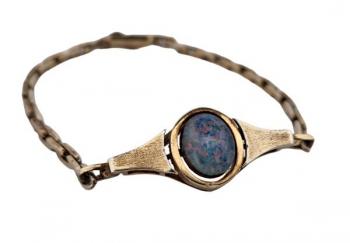 Silber Armband - Silber, Opal - 1920