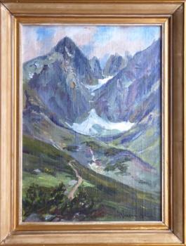 Berglandschaft - Karton, Leinwand - Milena imkov Elgrov  - 1940