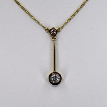 Brillant Halskette - Gold, Brillant - 1930