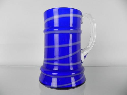 Glserner Humpen - blaues Glas - 1930