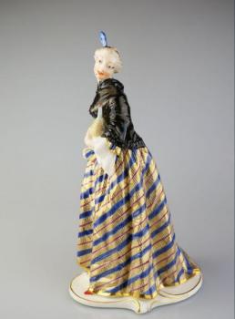 Porzellan Figur Mädchen - bemaltes Porzellan - Nymphenburg - 1860 Porzellan Figur Mädchen - bemaltes Porzellan - Nymphenburg - 1860