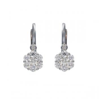 Goldene Ohrringe mit Brillanten - 2020 Goldene Ohrringe mit Brillanten - 2020