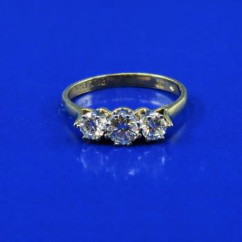 Damen Goldring - Gold, Brillant - 1960 Damen Goldring - Gold, Brillant - 1960