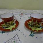 Tasse und Untertasse - weißes Porzellan - 1930 Tasse und Untertasse - weißes Porzellan - 1930