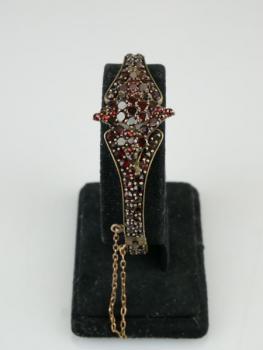Granat Armband - Tschechischer Granat, tombak - 1900 Granat Armband - Tschechischer Granat, tombak - 1900